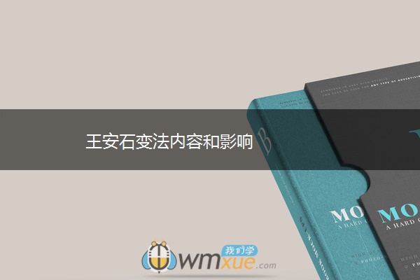 王安石变法内容和影响