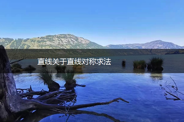 直线关于直线对称求法