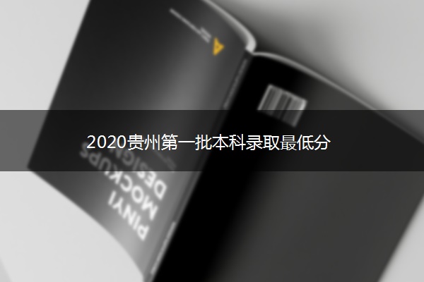 2020贵州第一批本科录取最低分